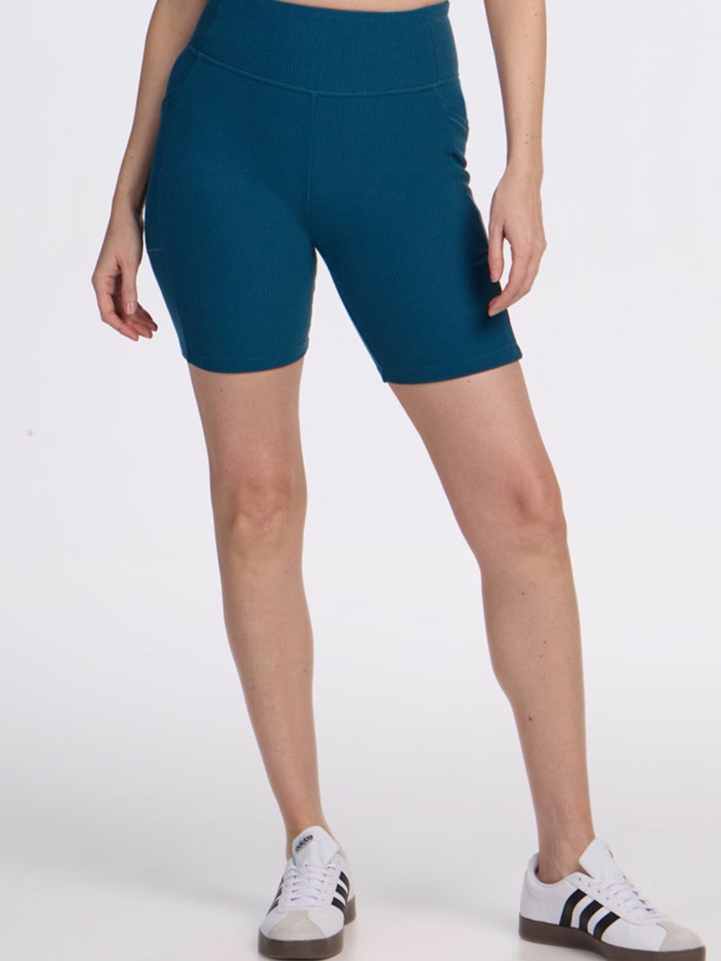 New Woolx Miley Merino Wool Ribbed Bike Shorts, Size Xsm, Moroccan Blue — image 2 of 8